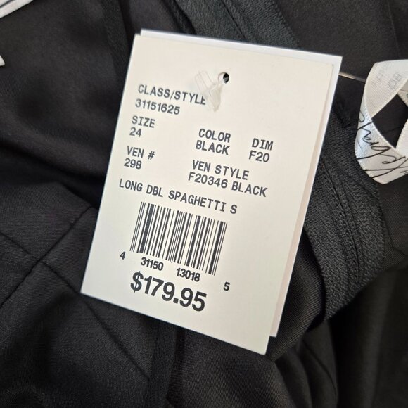 NWT DB Studio Celebrate Double Strap Mixed Media Formal Maxi Dress Size 24 - Picture 4 of 9